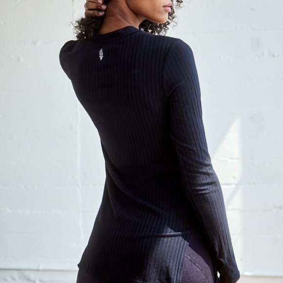 NWT FP Movement Blissed Out Long Sleeve / Black - Picture 2 of 4